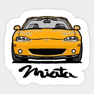 MX5 Miata NB2 Yellow Sticker